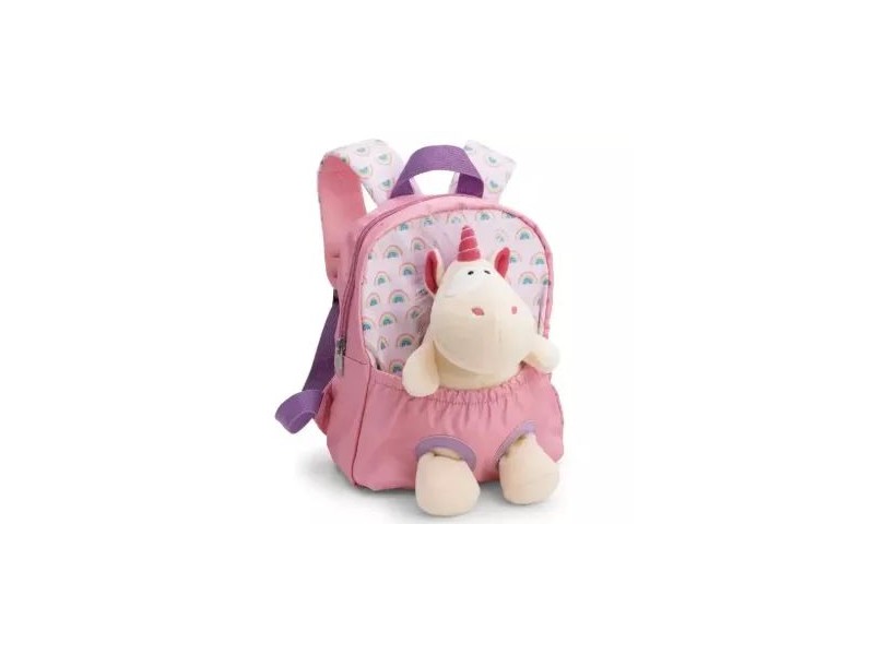 Nici unikornis plüss hátizsák 25 cm - pink
