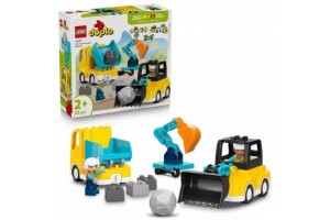 LEGO DUPLO 3 az 1-ben munkagépek 10475 – 22 kocka, 2 figura