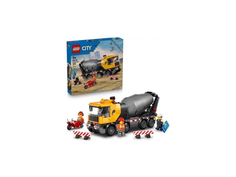 LEGO City Betonkeverő teherautó 60478 — 371 db, 3 minifigura