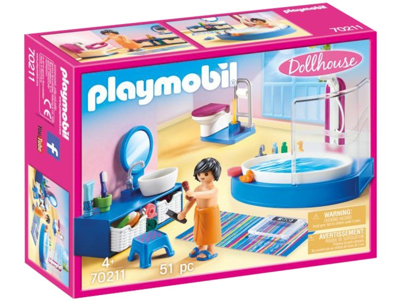Playmobil Fürdőszoba káddal 70211 - komplett szett