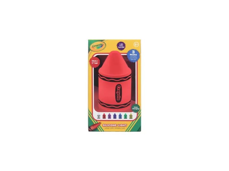 Crayola színváltós szilikon lámpa – zsírkréta formájú