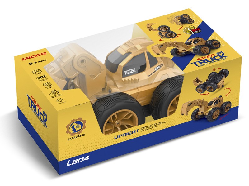 Stunt homlokrakodó 1/28, akkus, távirányítós modell