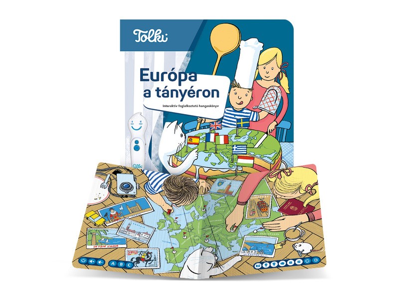 Tolki – Európa a tányéron interaktív könyv borító