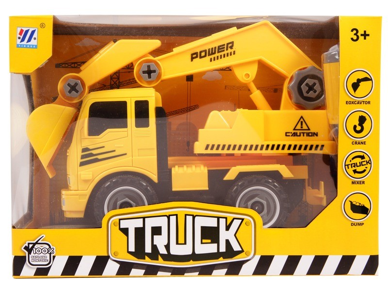 Szerelhető markolós teherautó - 24 cm, csavarozó készlet