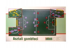 Asztali gombfoci - fa pálya 22 játékossal