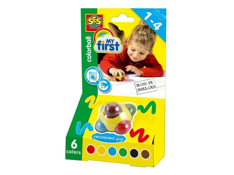 SES színező gömb zsírkréta — többszínű, mosható