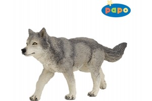 Papo Szürke farkas 53012 - élethű figura