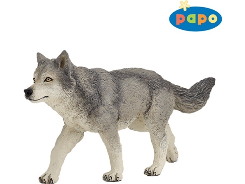 Papo Szürke farkas 53012 - élethű figura