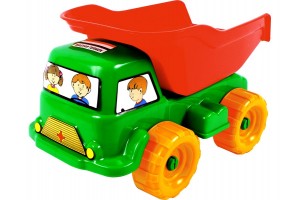 Műanyag dömper dönthető platóval, 26 cm