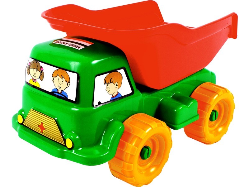 Műanyag dömper dönthető platóval, 26 cm