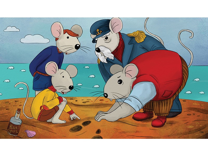 Rumini Pelevárban diafilm – színes illusztrációk