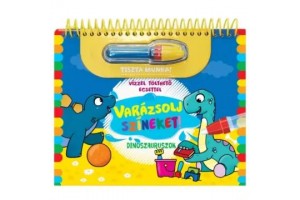 Varázsolj színeket! vízfestő spirálfüzet dinókkal