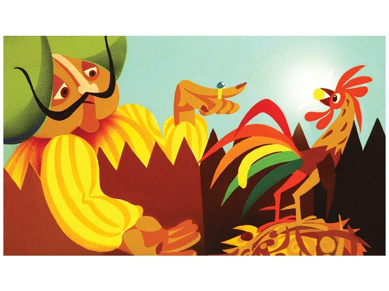 A kiskakas gyémánt félkrajcárja — diafilm, Richly Zsolt ill.