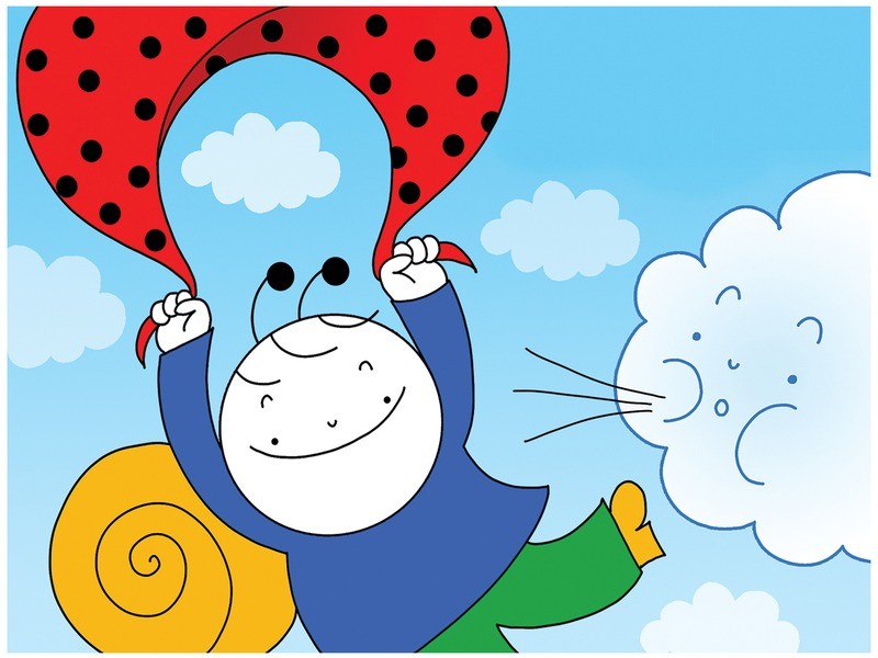 Bogyó és Babóca – A szél diafilm borító