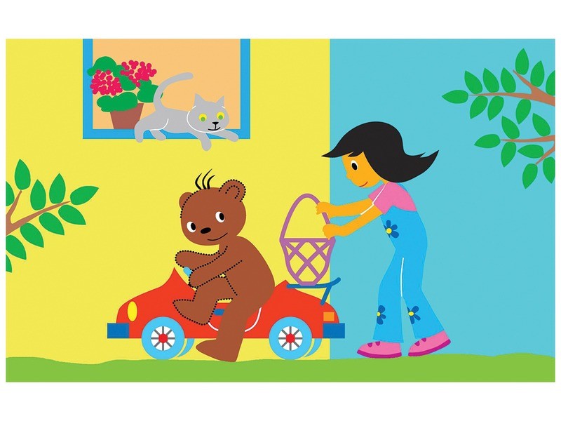 Boribon autózik — diafilm borító (Marék Veronika)