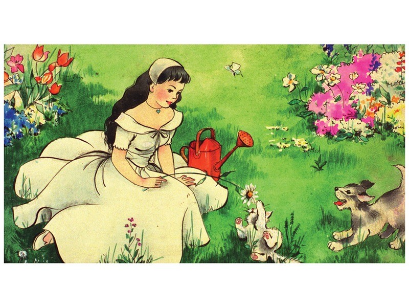 Hófehérke és a hét törpe - diafilm borító