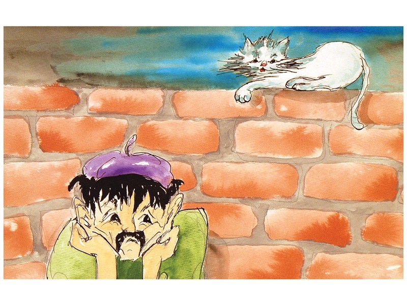 Csizmás kandúr diafilm borító, illusztráció: Kiss Ilona