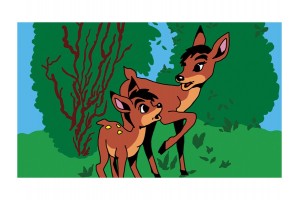 Bambi diafilm - klasszikus mesekockák vetítés