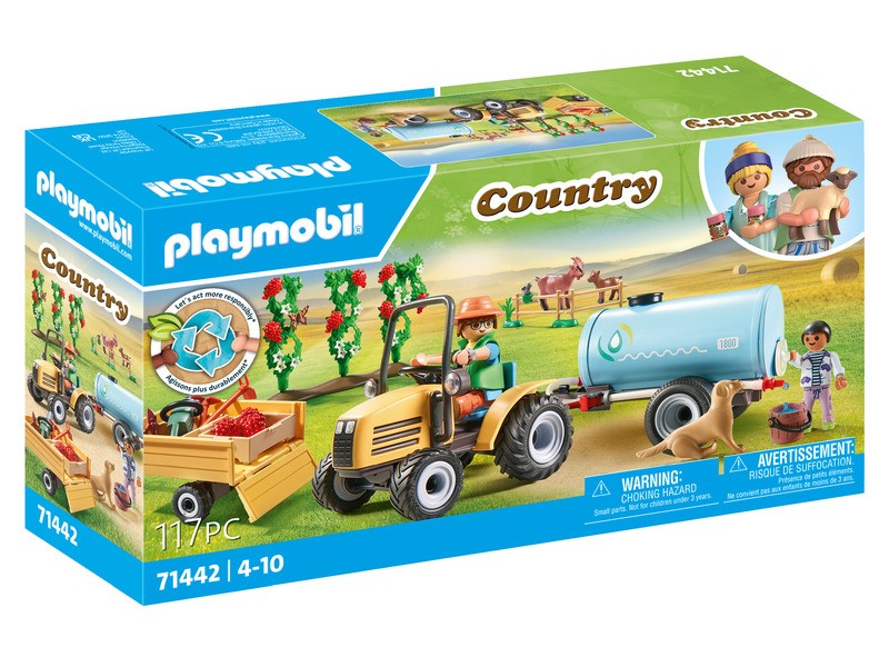 Playmobil 71442 traktor utánfutóval és víztartállyal