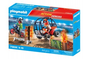 Playmobil Kaszkadőrök - motor és homokfutó