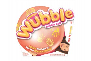 Rugalmas piros–sárga érintésre színváltó labda