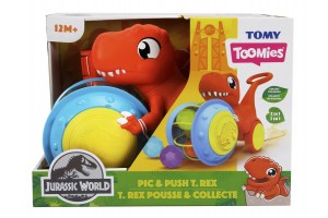 Toomies tologatható T-Rex - járásfejlesztő bébijáték