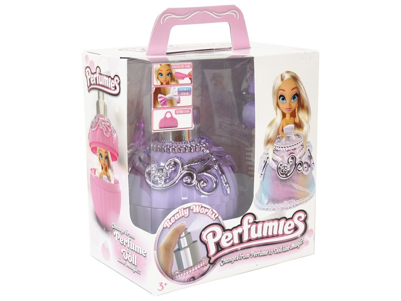 Perfumies parfümbaba kiegészítőkkel - színes, illatos