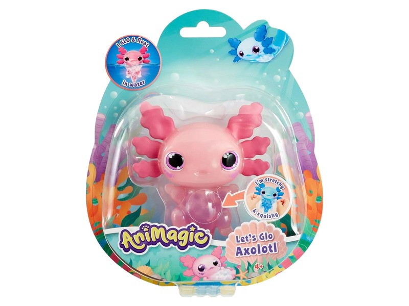 Let's Glo Axolotl világító vízipajtás - vízben világít