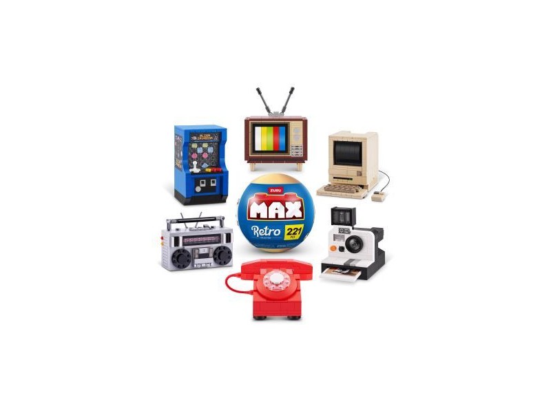 Zuru Max építőjáték – retró tárgyak, véletlenszerű