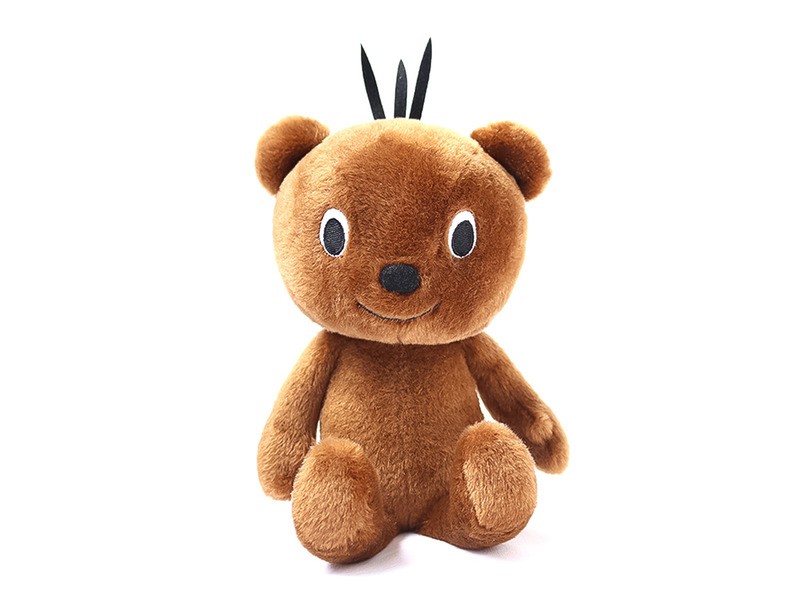 Boribon plüssmackó 26 cm - sötétbarna, extra puha