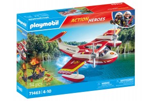Playmobil tűzoltórepülő oltófunkcióval