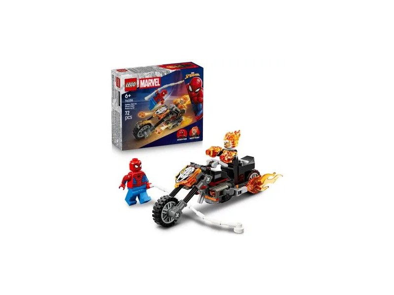 Pókember vs Szellemlovas LEGO motoros 76335