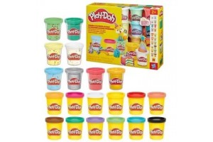 Play-Doh 20 tégelyes kreatív készlet – konfetti és metál színek