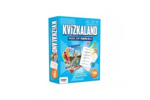 Kvízkaland társasjáték - 1100 kérdés, 2-6 játékos