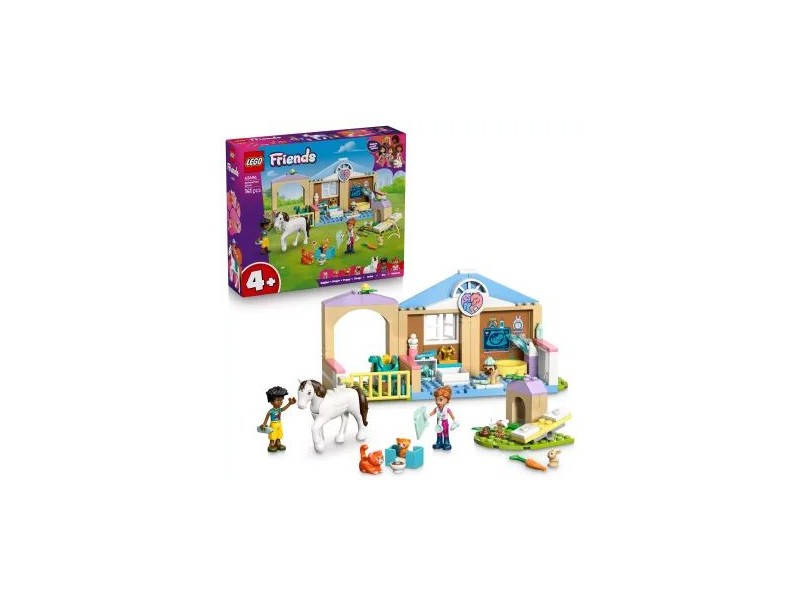 LEGO Friends Állatklinika 42696 — 2 figura, 5 állat