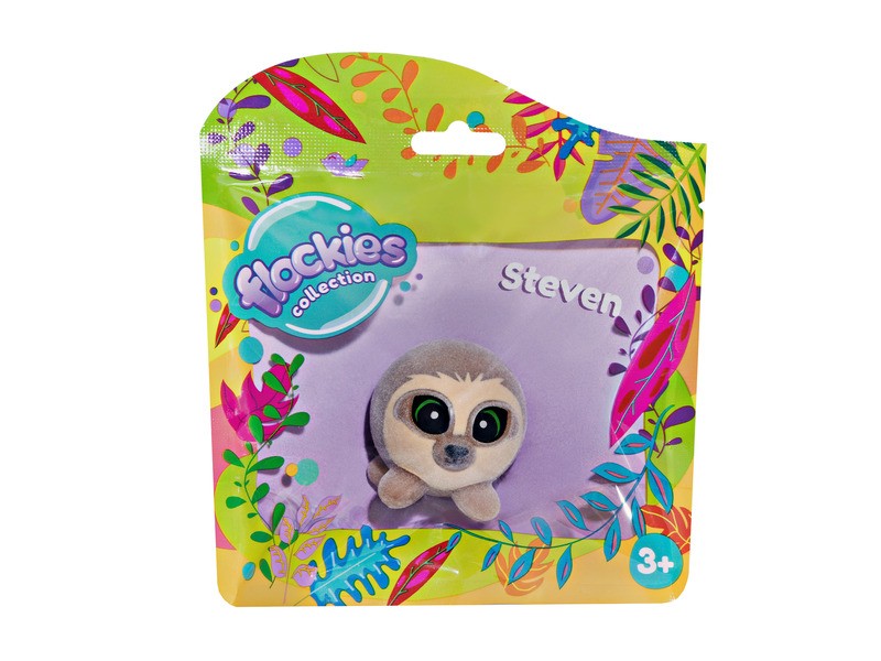 Flockies S1 lajhár figura gyűjtői szórólappal