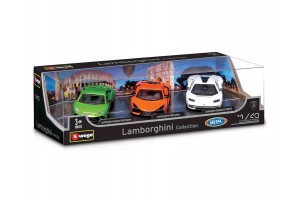 Bburago 1/43 Lamborghini kollekció — 3 darabos csomag