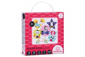 Gagagu puzzle alakok – színes fa formajáték