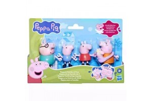 Peppa Malac ötfős család figurái