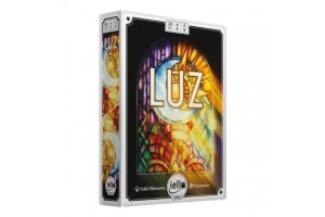 LUZ társasjáték borító – stratégiai kártyajáték 3-5 játékos