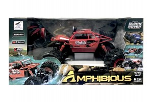 Amphibious távirányítós autó, 1:12, alumínium borítás