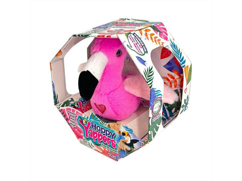 Happy Yappers flamingó - beszélő interaktív plüss (20 cm)