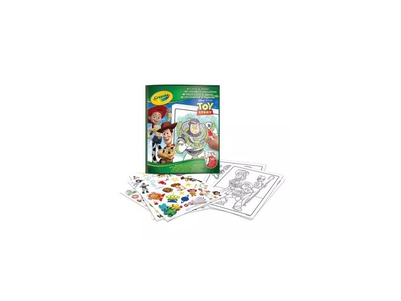 Crayola Toy Story 5 kifestő és matricafüzet borító