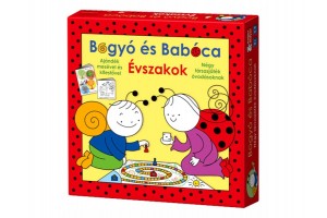 Bogyó és Babóca Évszakok társasjáték – doboz és játéktábla