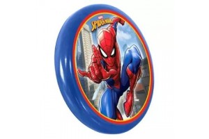 Pókember mintás puha frizbi 20 cm, gyerekjáték