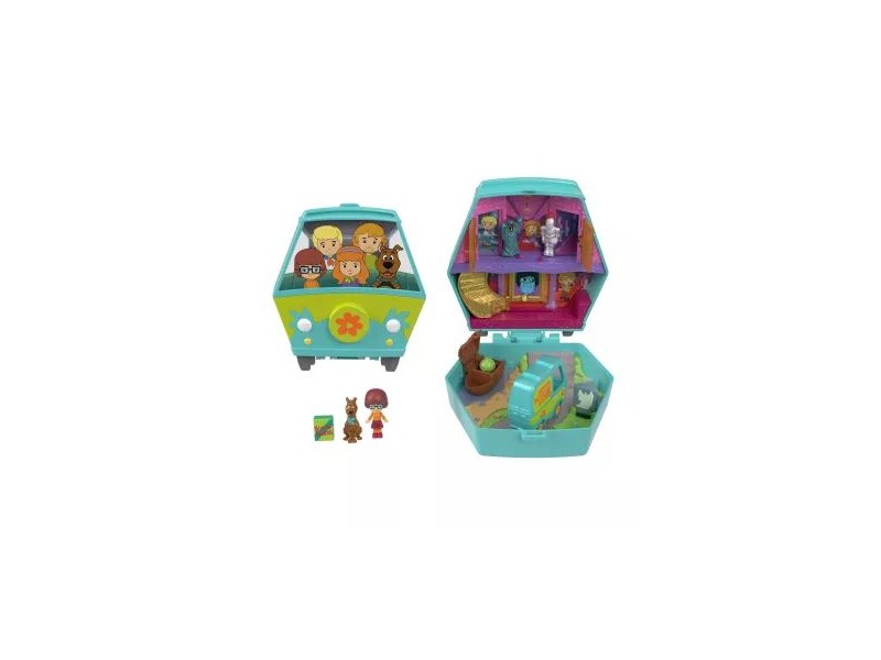 Polly Pocket Scooby Doo játékszett - Mystery Machine és figurák