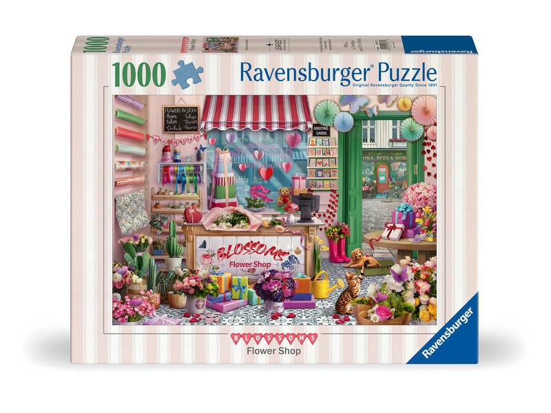 Puzzle 1000 db - virágmintás kép