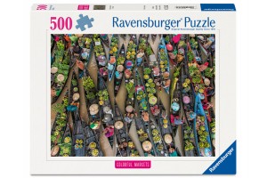 Puzzle 500 db - Lebegő piac Indonéziában