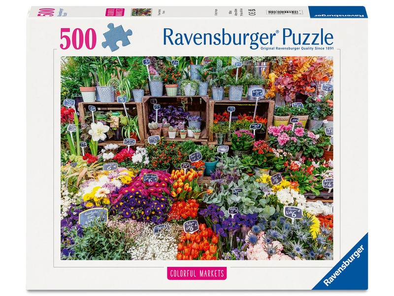 Virágpiac Franciaországban - 500 db puzzle