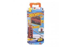 Hot Wheels Turbóstart garázs - két kisautó, 5 parkoló